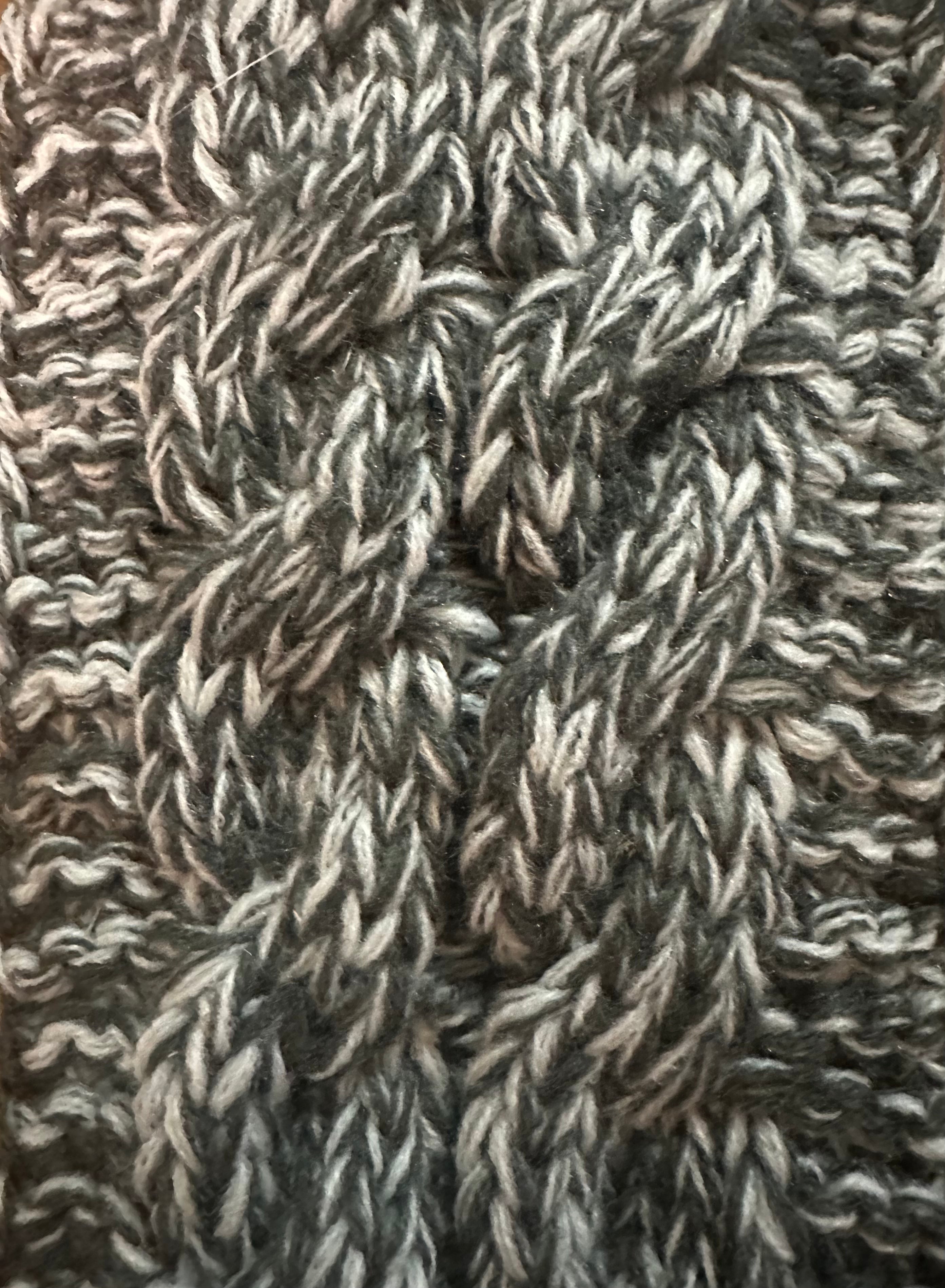 Chunky cable knit head band
