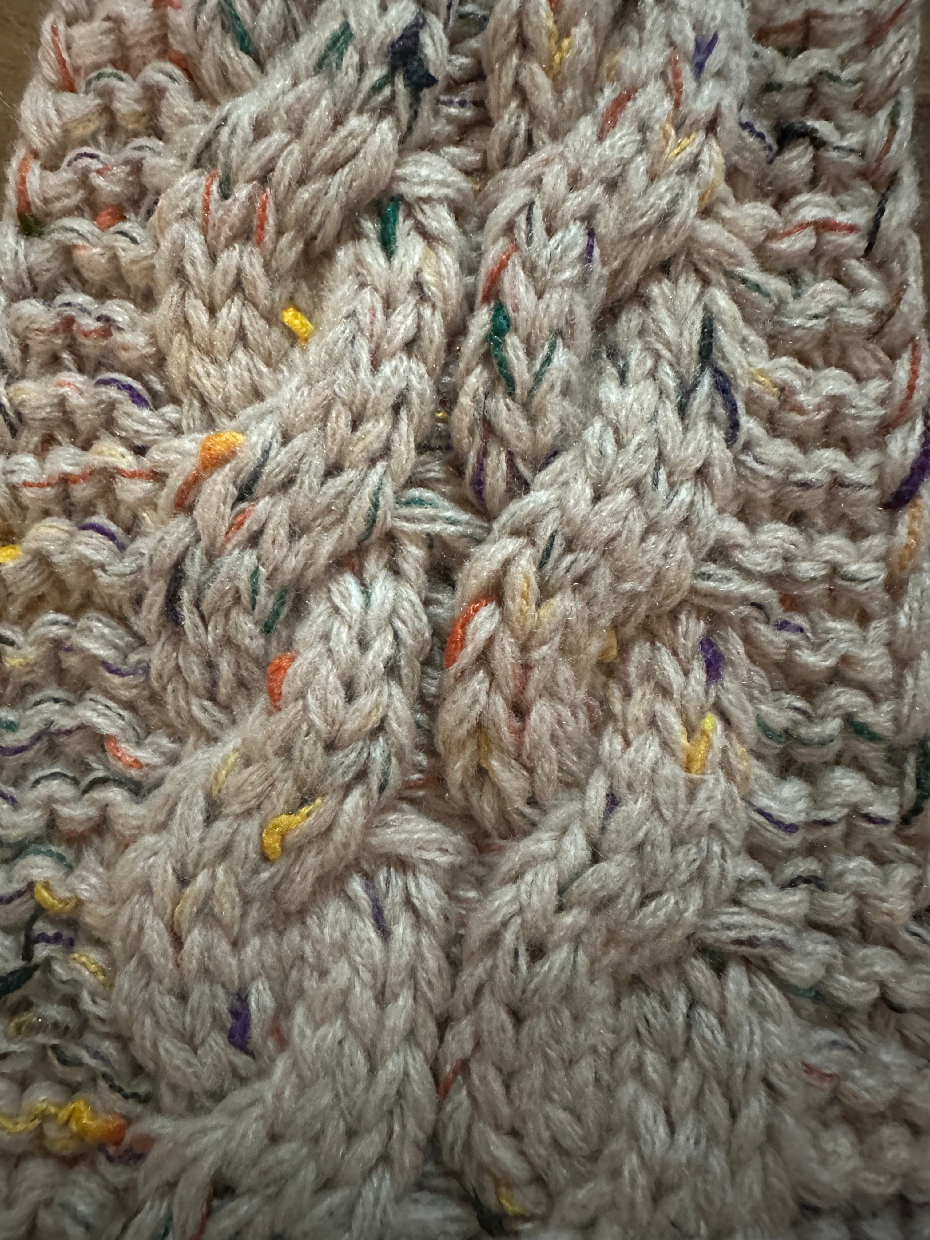 Chunky cable knit head band