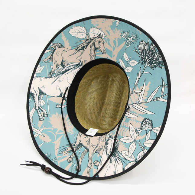 Full Brim Equestrian Straw Hat