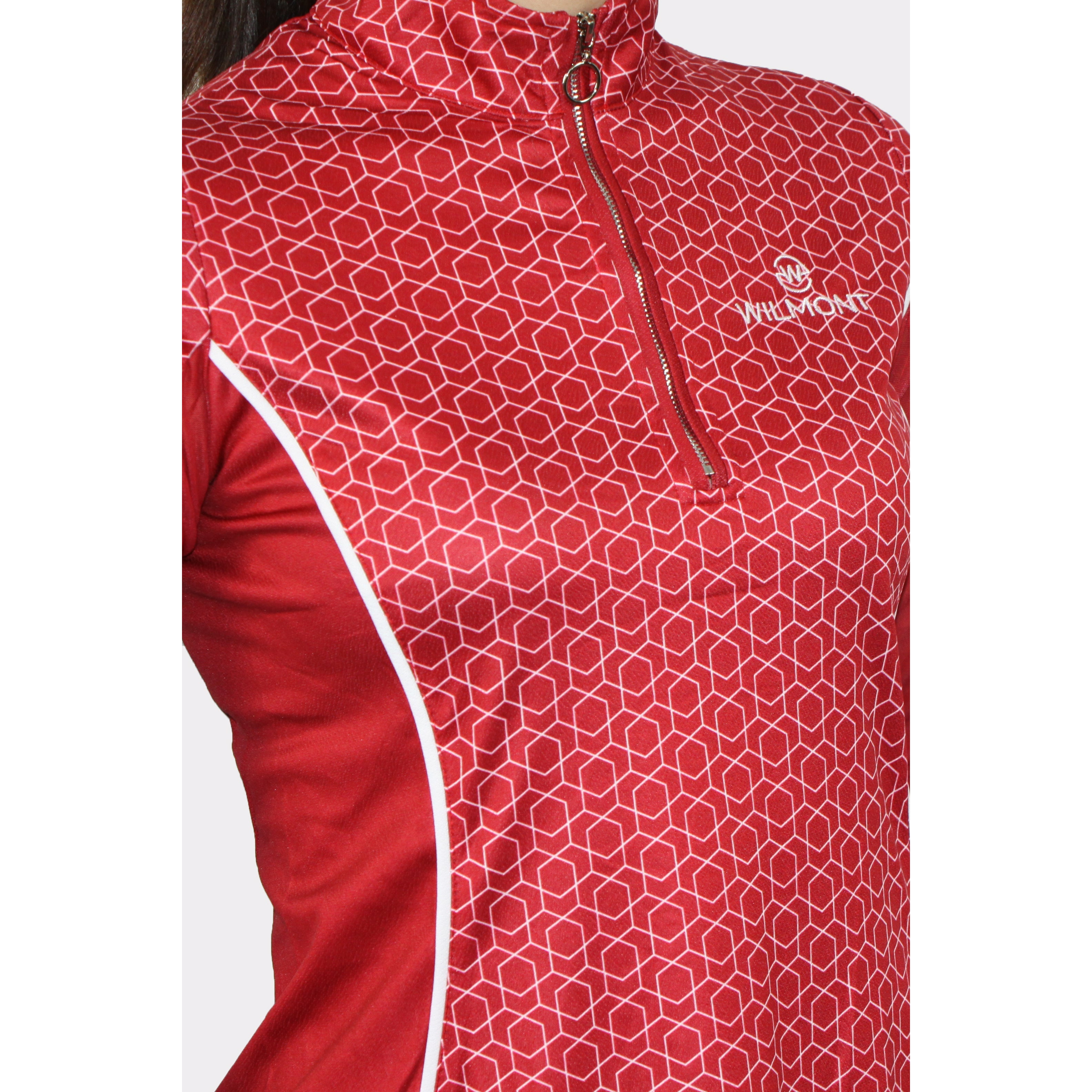 Equestrian Sunshirt -Red and white