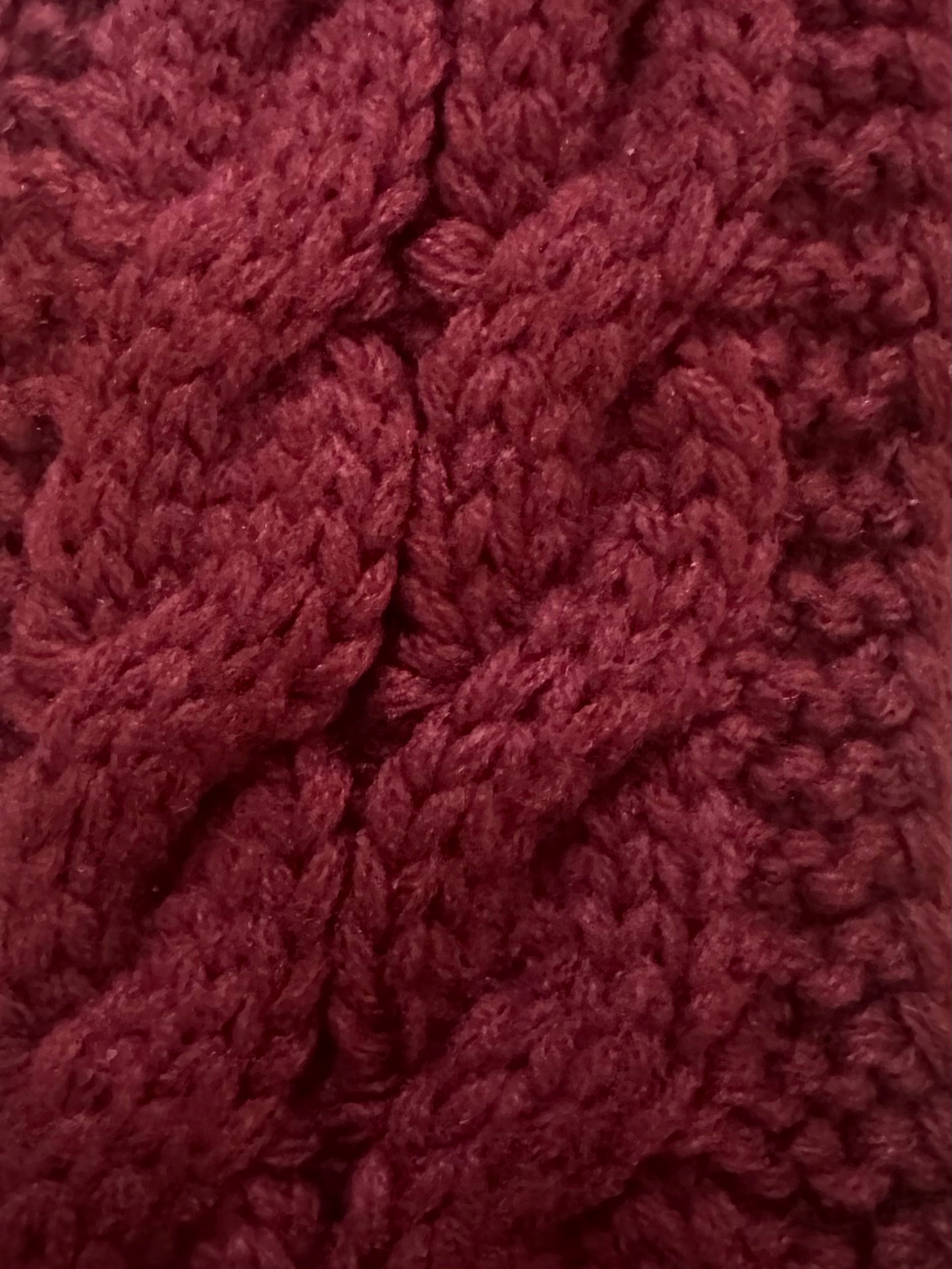 Chunky cable knit head band