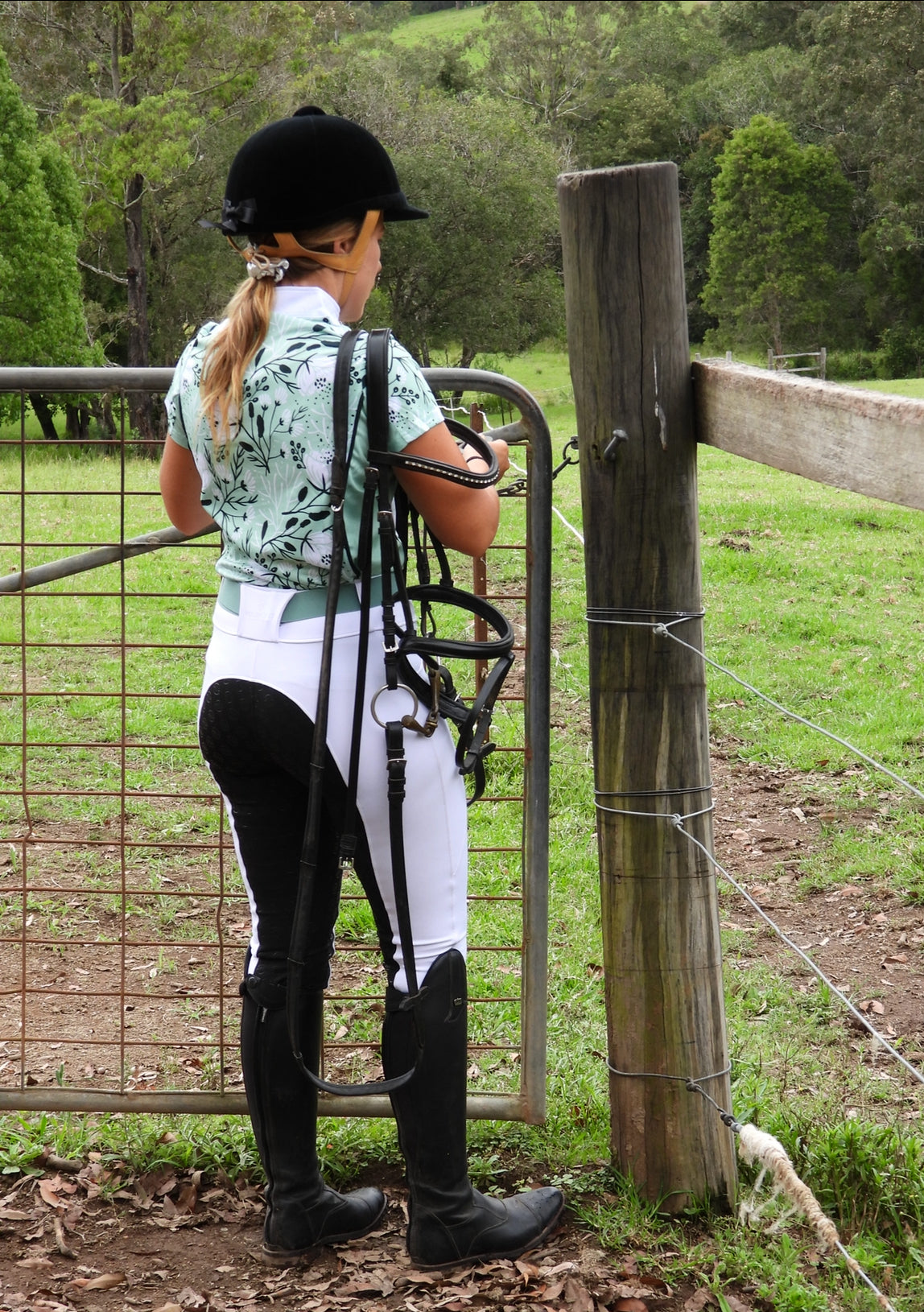 Mint to Be - Short Sleeve Equestrian Shirt