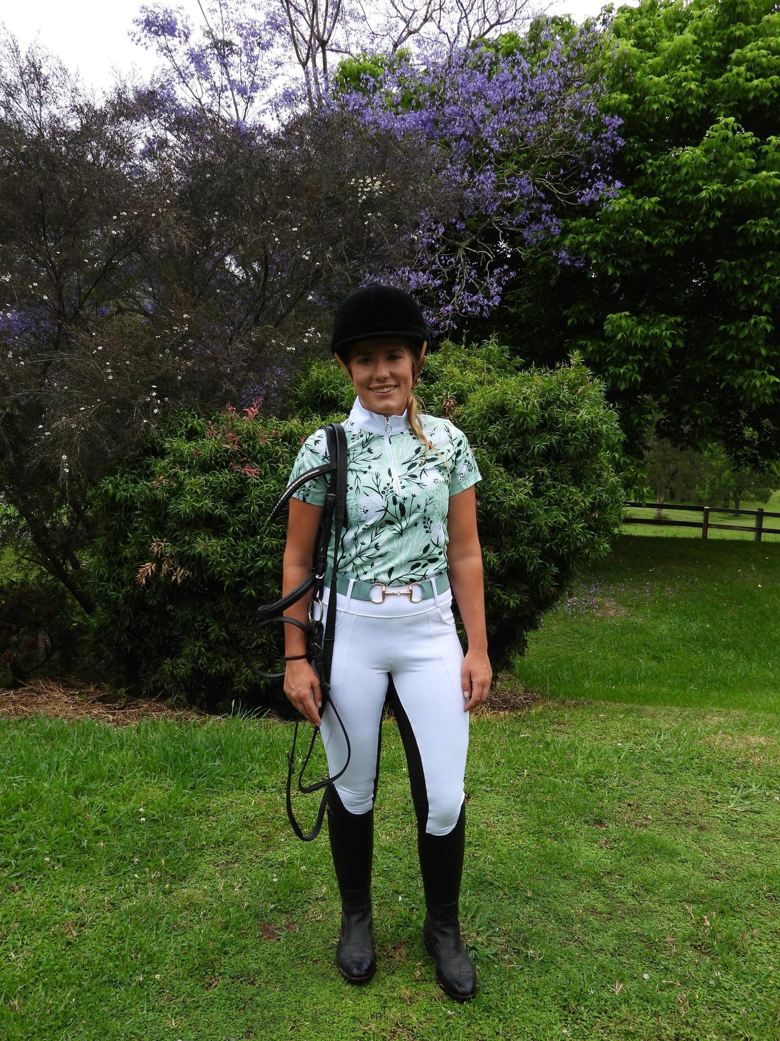 Mint to Be - Short Sleeve Equestrian Shirt